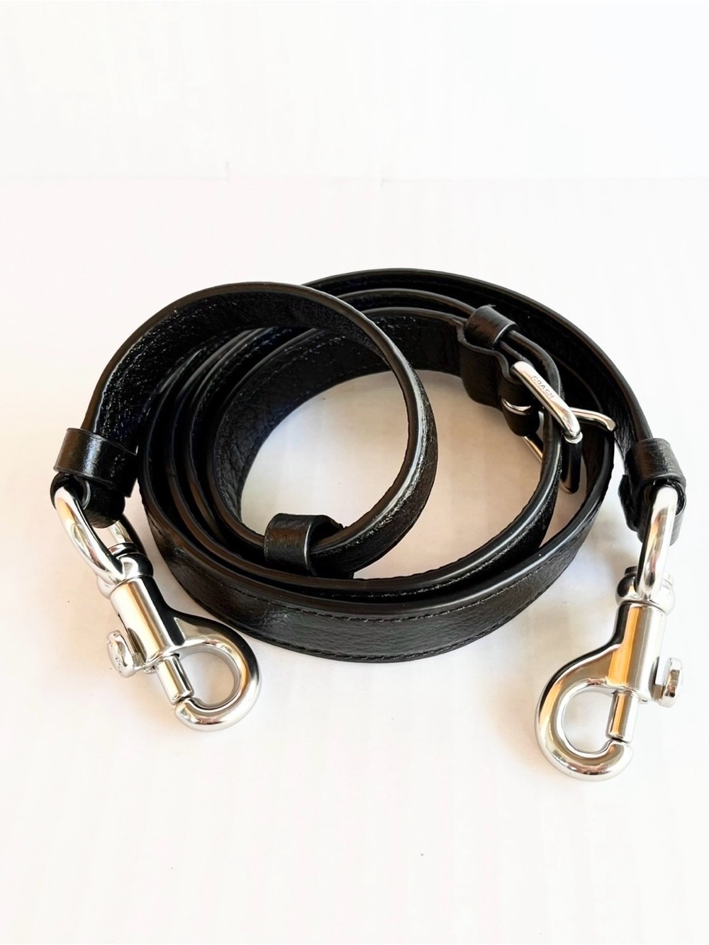Coach Strap Replacement Black Silver